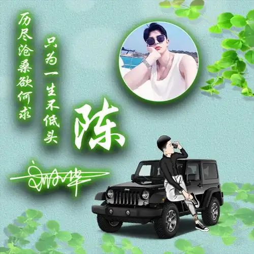  你的微信头像多久没换了,精致3d霸气签名头像做好了,请查收
