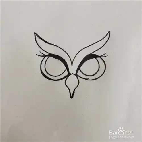  怎么画一只可爱的猫头鹰简笔画