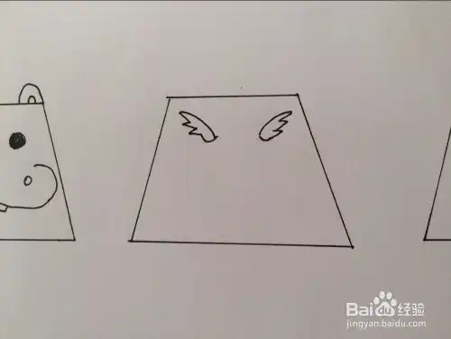  用梯形画动物的方法
