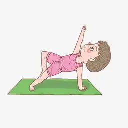 瑜伽动画头像图片动画片