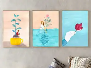  现代简约北欧治愈系手绘唯美装饰画图片设计素材高清模板下载21.70mb人物装饰画大全