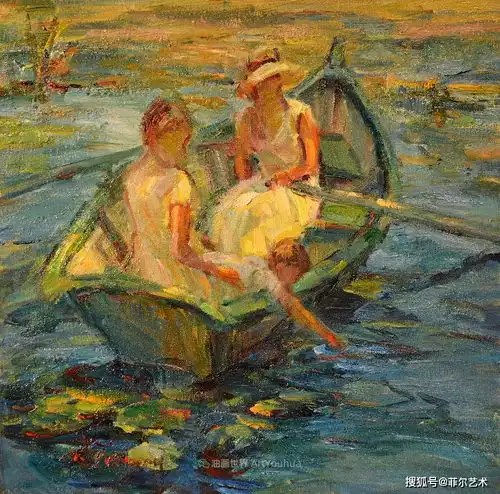  美国女画家黛安伦纳德的油画充满了色彩和光