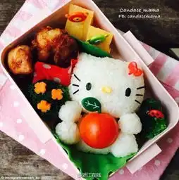  香港潮妈巧做便当各种卡通人物栩栩如生健康养眼