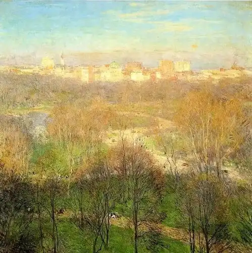  轻快明亮的风景油画︱美国画家威拉德梅特卡夫绘画作品
