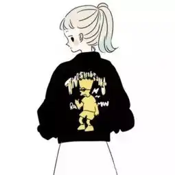  插画姐妹头