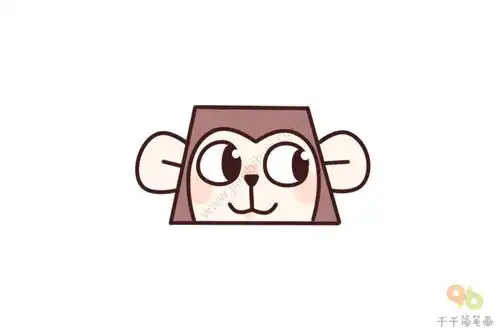  用梯形画出12生肖动物创意几何梯形简笔画