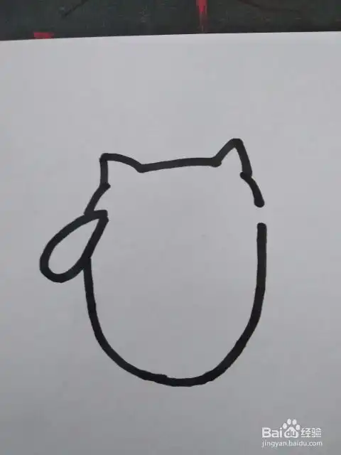 猫头鹰头像简笔画绘制