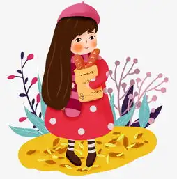  手绘抱着面包的女孩插画图片素材其他格式下载动漫人物大全