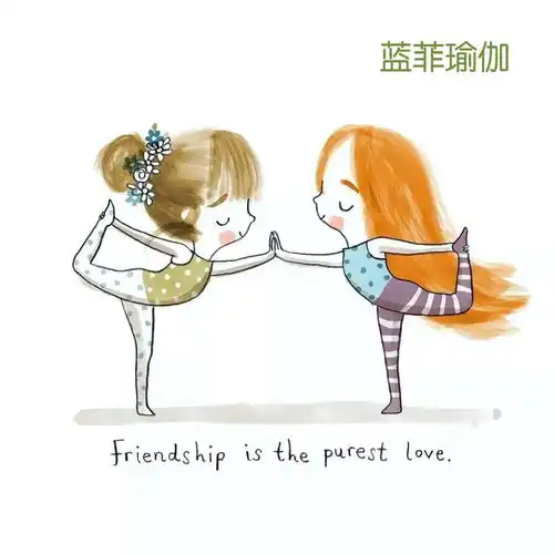  点燃童真的瑜伽漫画图,说出了人生的哲学,蓝菲瑜伽附送瑜伽初级拜日式教学.