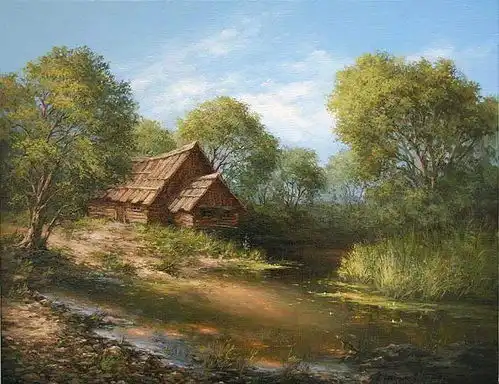  俄罗斯画家迈克尔伊万恩科四季景色油画作品欣赏