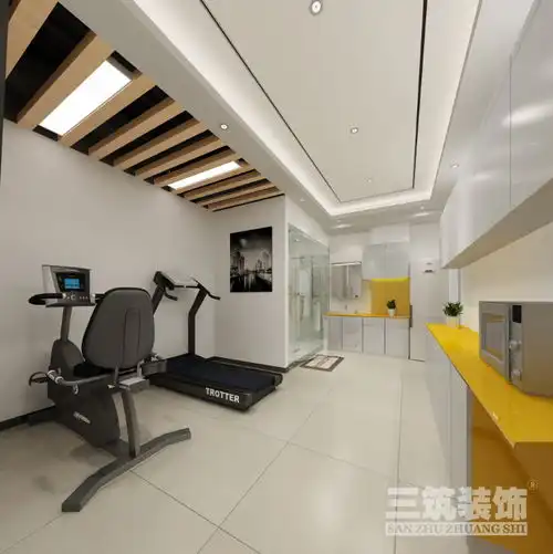  稳重不失淡雅创业型公司办公室装修效果图
