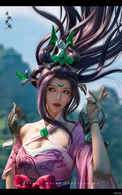  英雄联盟玉剑传说风仙子cosplay