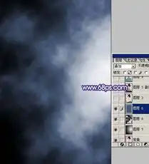  photoshop打造蓝色的个性写真图片