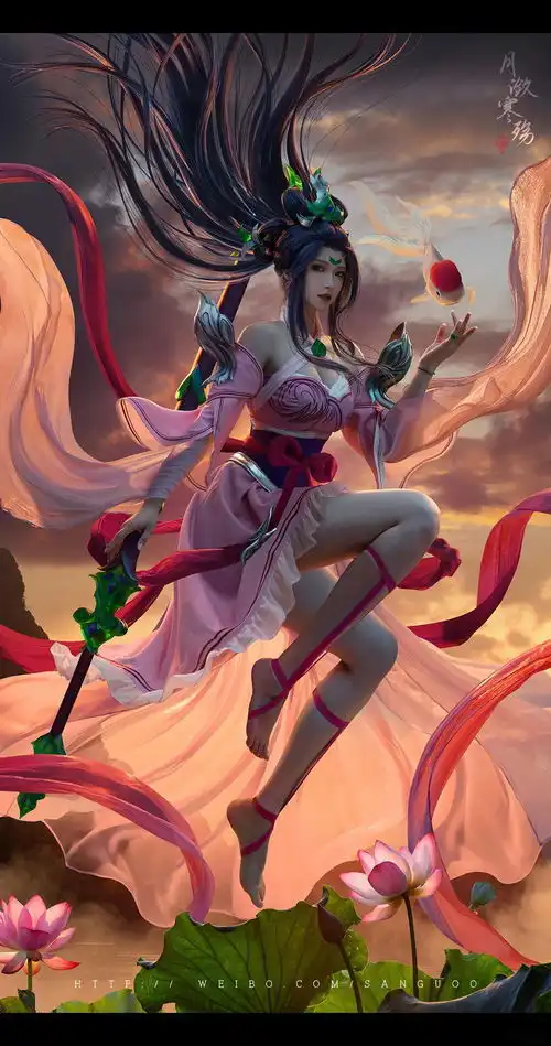  英雄联盟玉剑传说风仙子cosplay