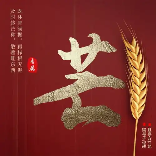  今日芒种,送你15张姓氏头像,种下光芒,岁月生香