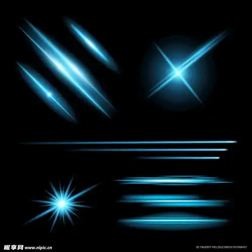  蓝色光效设计图其他素材