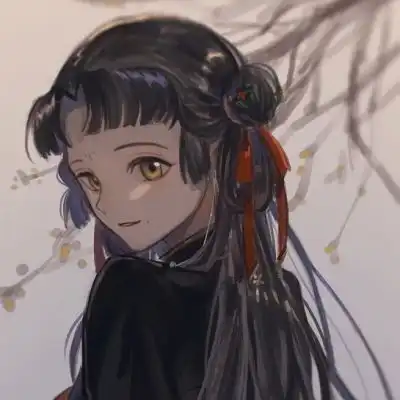  动漫女生手绘偏古风头像