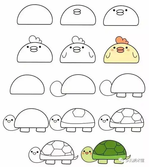  好素材,手把手教你画简笔画,太详细了