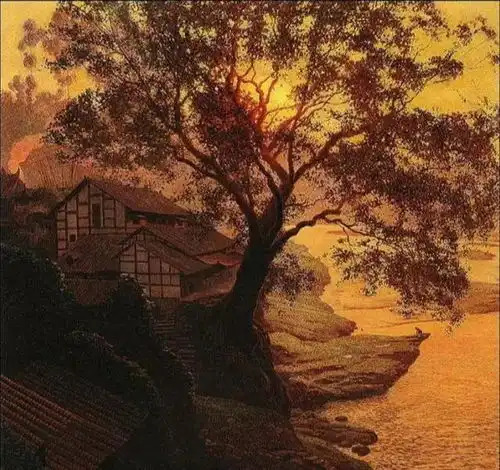 油画中国田园风光的油画原来这么美