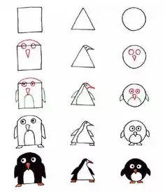 猫头鹰头像简笔画小老鼠