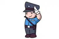  警察帽子简笔画图片大全