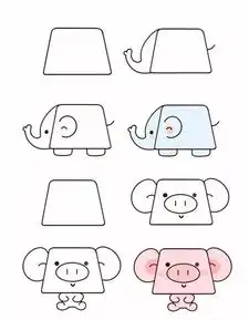  可爱有趣的简笔画,小动物篇,收藏起来教孩子画吧