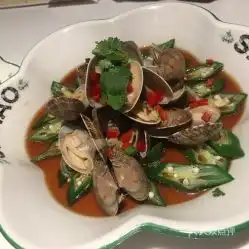 撒椒海岸城店的秋葵配花甲好不好吃用户评价口味怎么样深圳美食秋葵配花甲实拍图片大众点评
