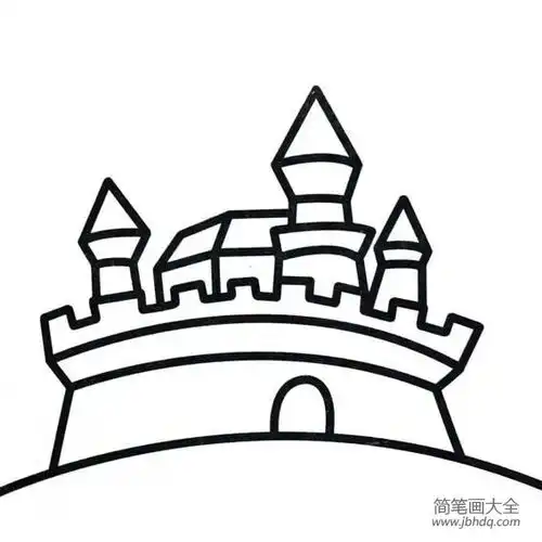  城堡简笔画画法