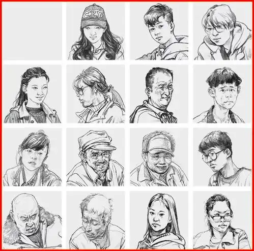  喜怒哀乐速写人物表情解析,太详细了