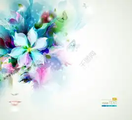  水墨梦幻花卉少女图片矢量图免费下载eps格式编号13198648千图网