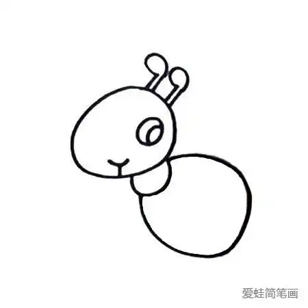  蚂蚁简笔画