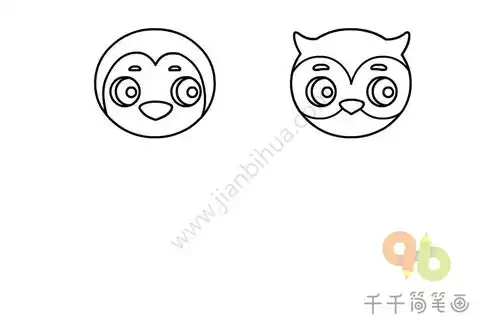  动物头像简笔画图片