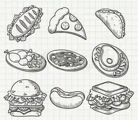  手绘美味食物矢量矢量图免费下载ai格式编号19326360千图网