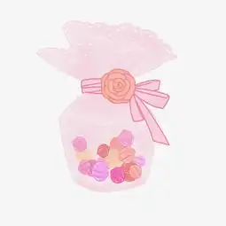  手绘粉色婚礼糖果瓶插画图片素材其他格式下载动漫人物大全