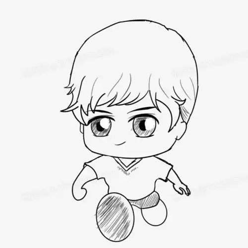  手绘人物奔跑简笔画png图片素材免费下载手绘png20002000像素熊猫办公
