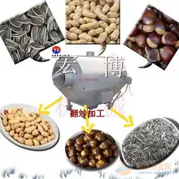  翻转瓜子花生炒货机炒花生瓜子的机器电磁加热炒货机