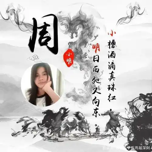 用你的姓氏做微信头像三十六张商务简约签名头像,换一张吧