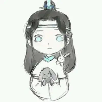  可爱彩绘动漫情侣头像别来无恙你在心上