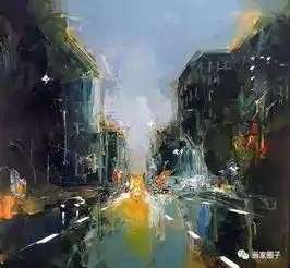  刮刀油画风景,这感觉很爽