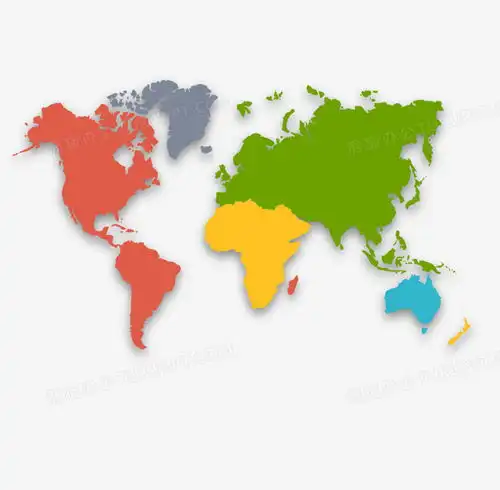  矢量彩色世界地图png图片素材免费下载ai格式21252083像素熊猫办公