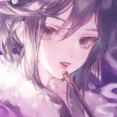  梦幻紫色头像女生唯美