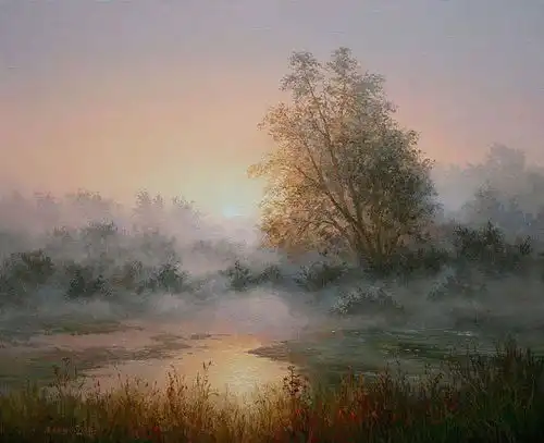  俄罗斯画家迈克尔伊万恩科四季景色油画作品欣赏