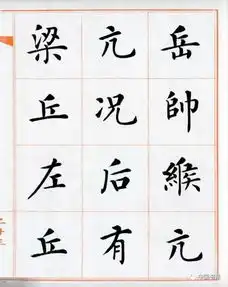  杨华楷书百家姓书法字帖全集