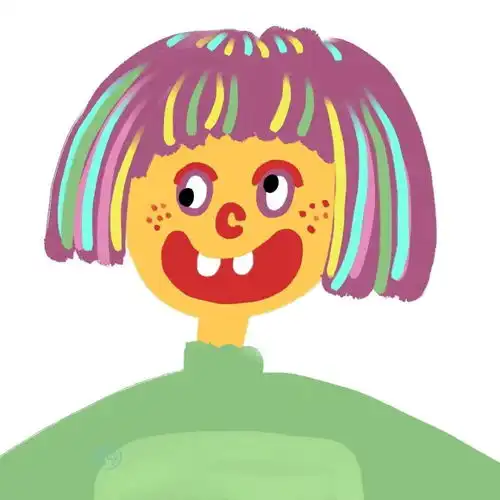  手绘插画头像我有所念人
