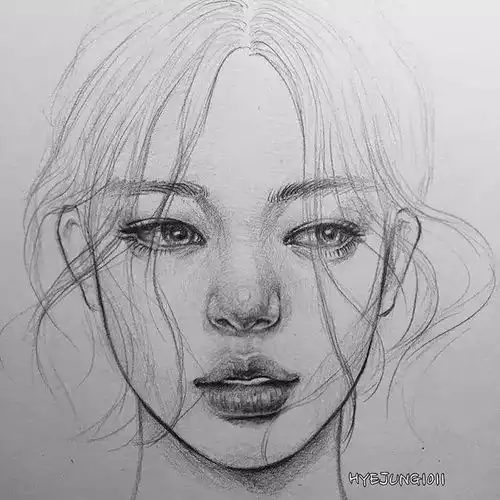  清秀干净的人物速写,这作品值得临摹