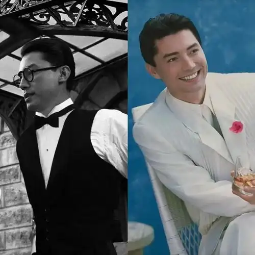  回顾尊龙80年代的打扮,我发现穿衬衫时髦出门梳大背头,真帅