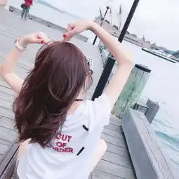  女生头像背影