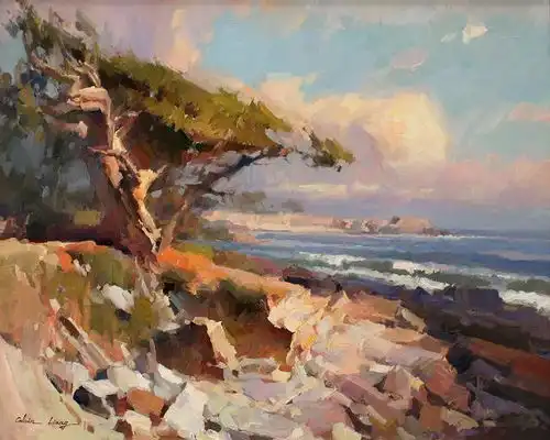  旅美画家梁革作品欣赏