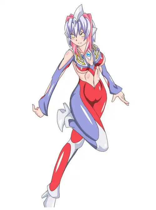  五位奥特曼变成漂亮小姐姐后,戴拿看起来很活泼而迪迦很文静