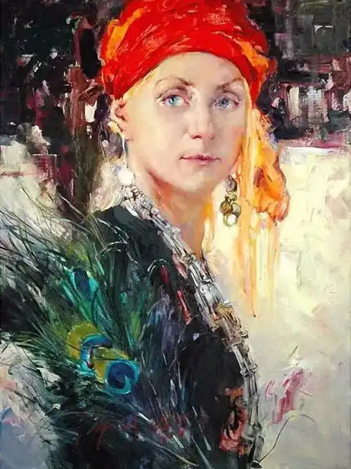  美国画家jeffreyr.watts油画跳跃的色块和随意笔触的完美组合